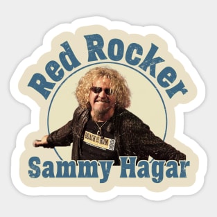 Retro Sammy Hagar The Red Rock Sticker